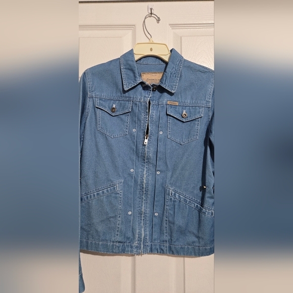 Vintage Lauren R.L. Dry Goods Ralph Lauren Jean Jacket Stone Wash P/M - Picture 2 of 9